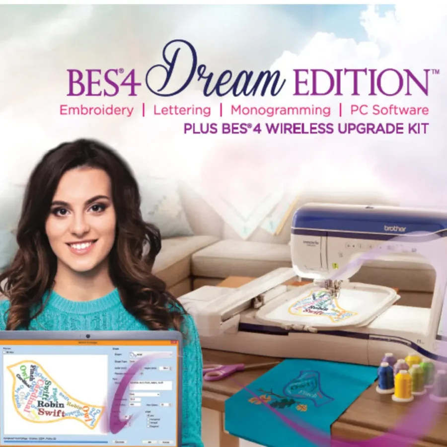 bes4 dream edition embroidery lettering software