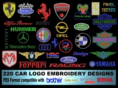 car embroidery designs