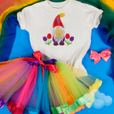 Gnome Embroidery Design