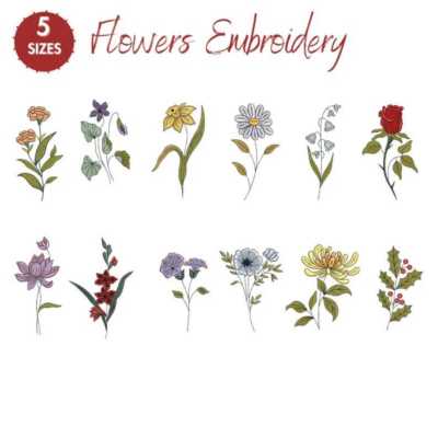 Flowers Machine Embroidery Designs - Image 2