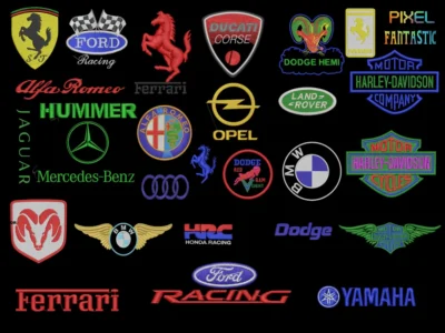 car embroidery designs