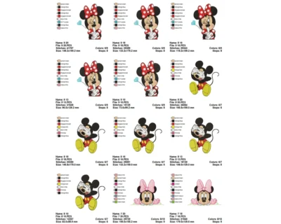 Mickey mouse embroidery designs