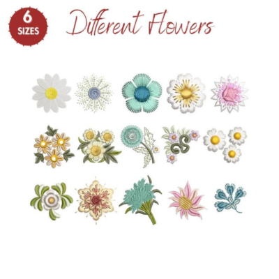 Flowers Machine Embroidery Designs - Image 3