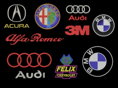 200 + Car, Auto, Vehicle, Bike manufacturers embroidery pattern designs - Image 3