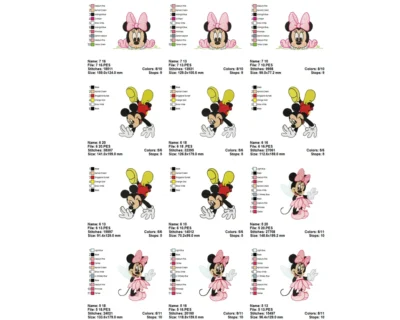 Mickey mouse embroidery designs