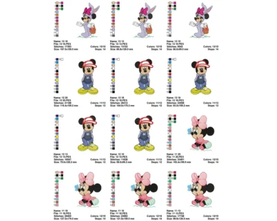 Mickey mouse embroidery designs