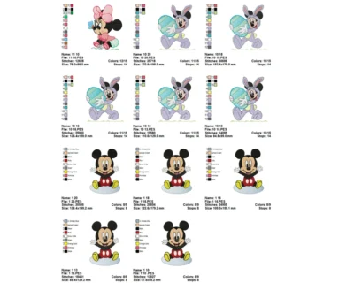 Mickey mouse embroidery designs